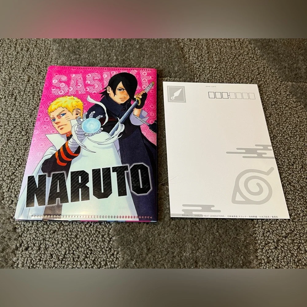 Boruto Naruto Next Generations Clear File Photo Case & Postcard Japan Anime - Picture 2 of 14